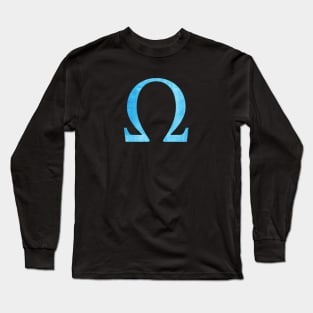 Blue Omega Long Sleeve T-Shirt